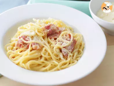 Rezept Spaghetti cabonara, das wahre rezept!