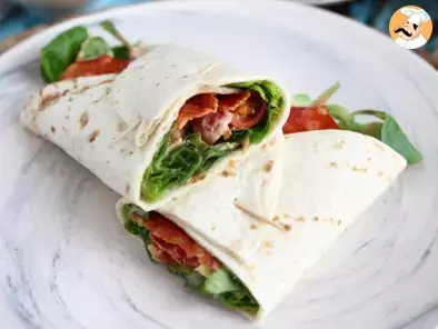 Rezept Wrap-sandwich mit chorizo, avocado und tomaten