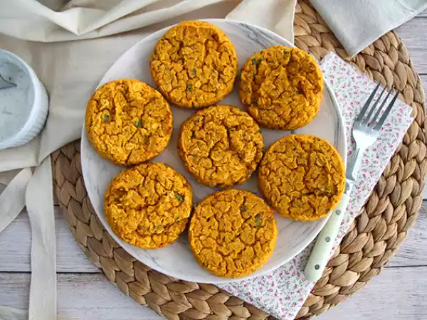 Rezept Galettes mit korallinsen und karotten