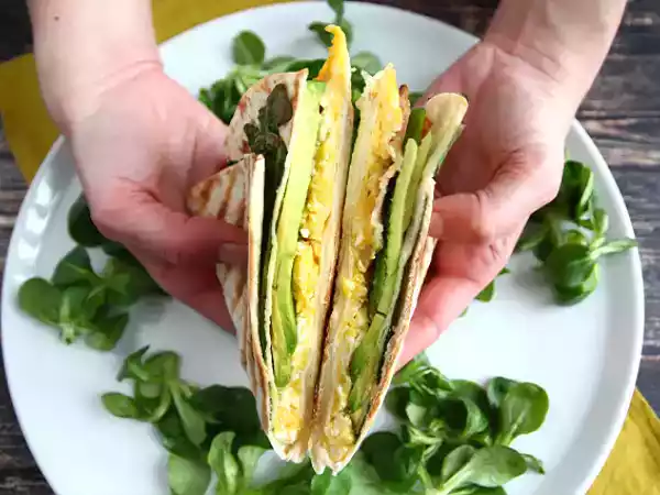 Rezept Gegrillter wrap nach brunch-art - tortilla wrap hack
