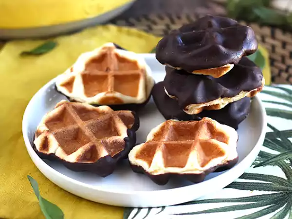 Rezept Miniwaffeln mit schokolade