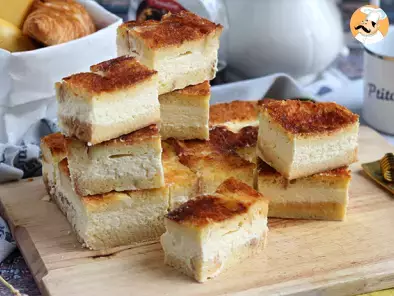 Rezept Käsekuchen-riegel mit französischem toast