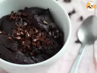 Rezept Chokoladen-erdnussbutter-tassenkuchen in der mikrowelle in 1 min.