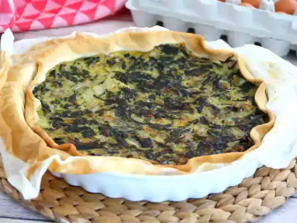 Rezept Torte mit mangold und geriebenem käse