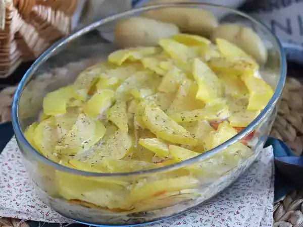 Rezept Kartoffelgratin mit räucherlachs!