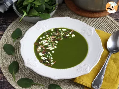 Rezept Spinatsuppe, der trick, damit jeder gemüse isst!