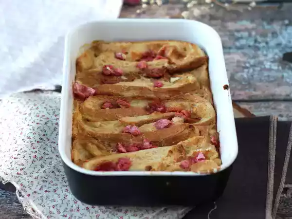 Rezept French toast im ofen, rosa pralinenbelag, ultra-gourmet-rezept
