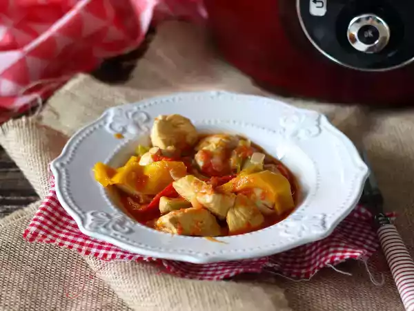 Rezept Baskisches express-hähnchen mit dem cookeo