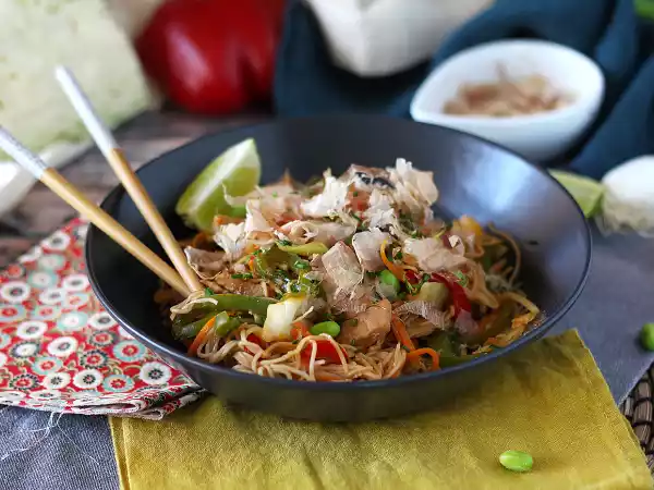 Rezept Yakisoba, gebratene nudeln mit gemüse