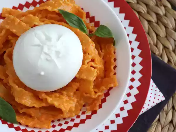 Rezept Pesto auf kalabresische art mit cremiger burrata