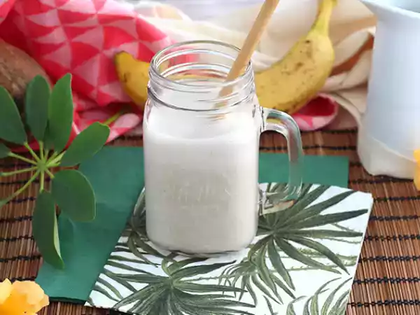 Rezept Veganer milchshake mit bananen