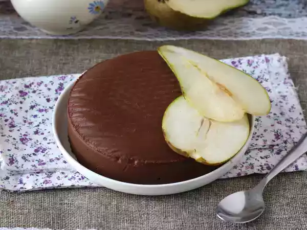 Rezept Schoko-birnen-fudge, ein super einfaches dessert mit nur 2 zutaten!