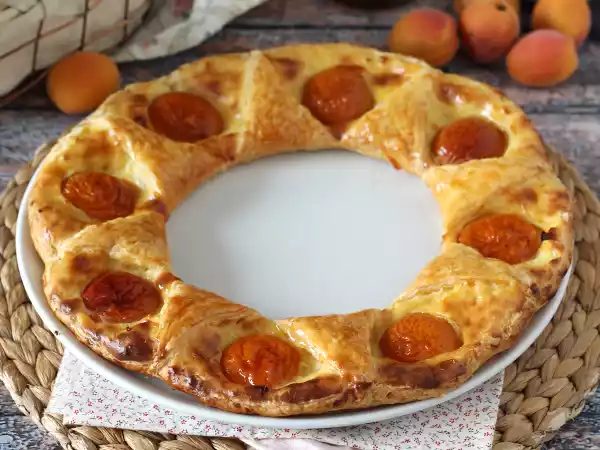 Rezept Tarte oranaise - blätterteig, konditorcreme und aprikosen