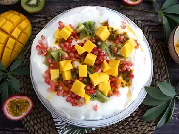 Rezept Pavlova mit exotischen früchten leicht gemacht