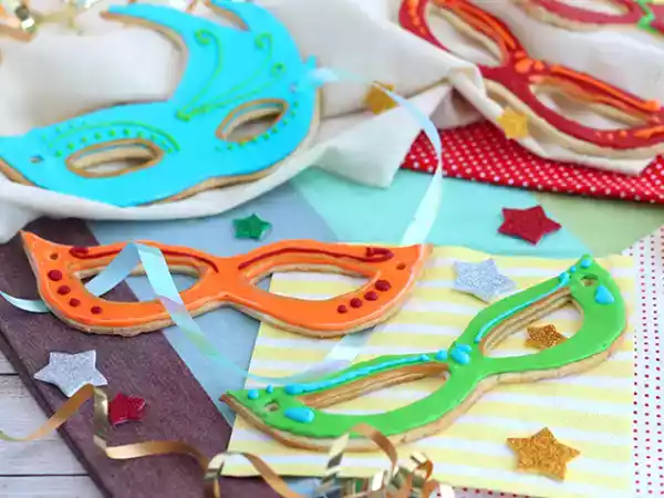 Rezept Mürbegebäck karnevalsmasken