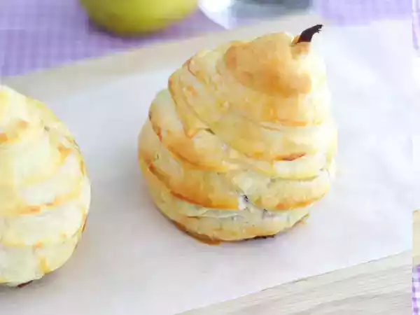 Rezept Blätterteigbirnen mit schokoladenkern