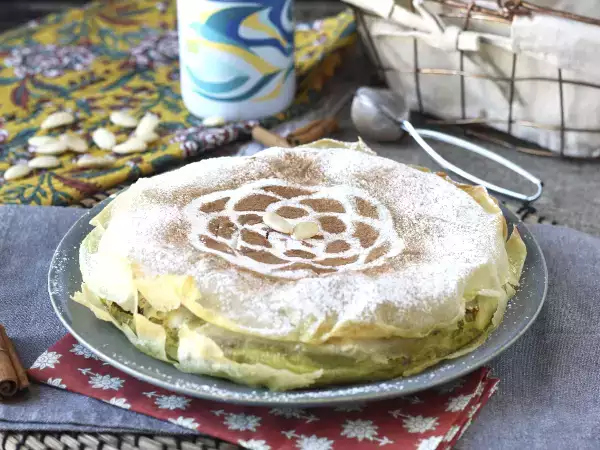 Rezept Traditionelles marokkanisches gebäck mit ziegelteig, huhn und gewürzen