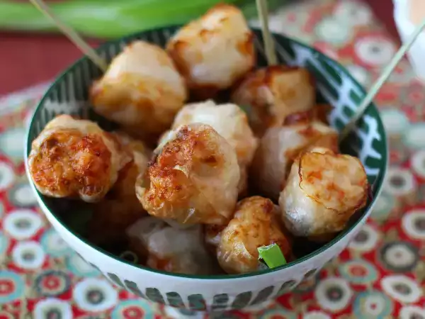 Rezept Garnelenhäppchen nach frühlingsrollen-art aus der heißluftfritteuse