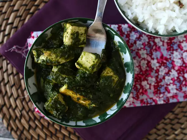 Rezept Palak tofu: indisches curry mit spinat und tofu