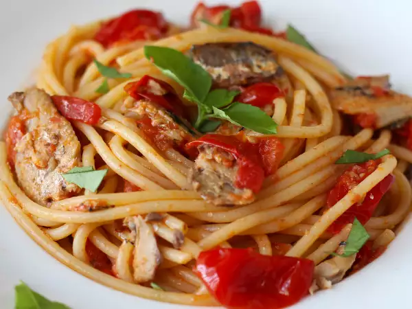 Rezept Spaghetti mit sardinen aus der dose in 15 minuten