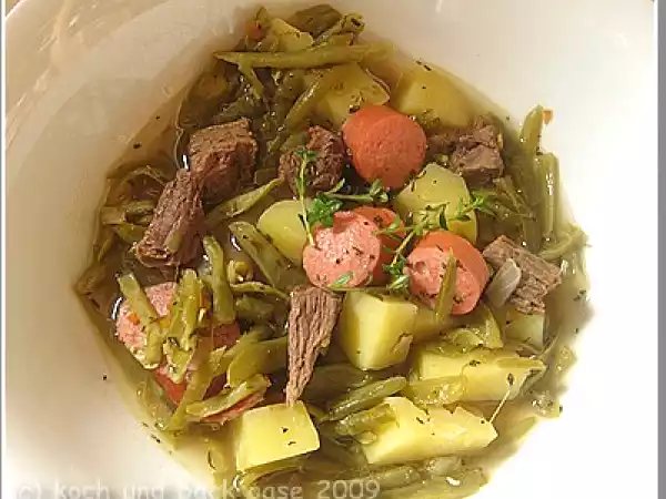 Rezept Schnibbelbohnen eintopf