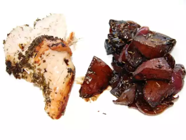 Rezept Kräuterbraten mit balsamico-kartoffeln