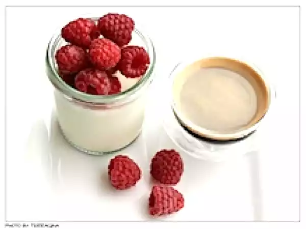 Rezept Panna cotta mit himbeeren