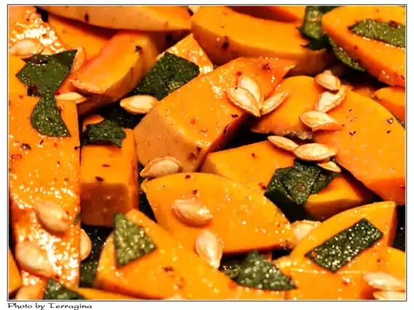 Rezept Gebackene kürbis-schnitze
