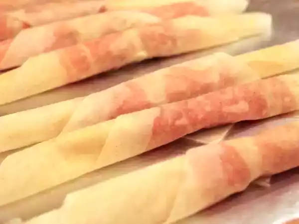 Rezept Parmaschinken-filo-röllchen