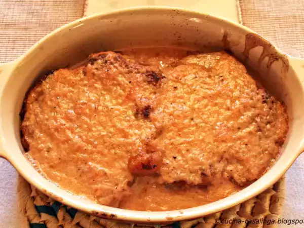 Rezept Côtelette de veau à l'oignon