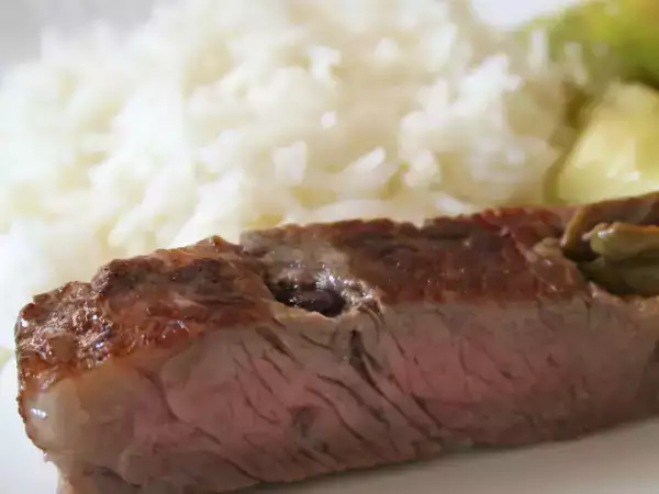 Rezept Hochrippe - mit oliven gespickt