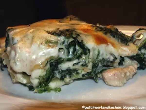 Rezept Hühnerfleisch-spinat-lasagne