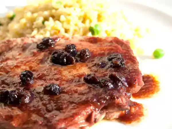 Rezept Hühnerbrust in sherry-rosinen sauce