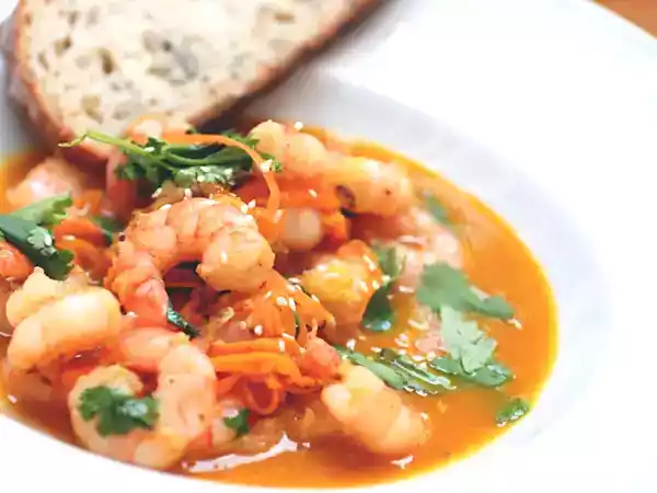 Rezept Garnelen in fruchtig-scharfer orangensauce