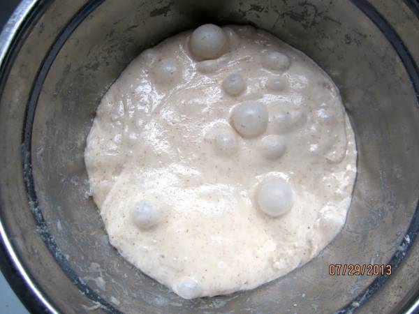 KNEIFEN STATT KNETEN - EINKORN-HASELNUSS-BROT À LA FORKISH - Zubereitung Schritt 1