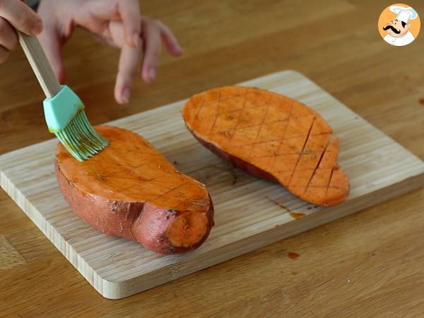 Gebackene Süßkartoffeln - Zubereitung Schritt 2
