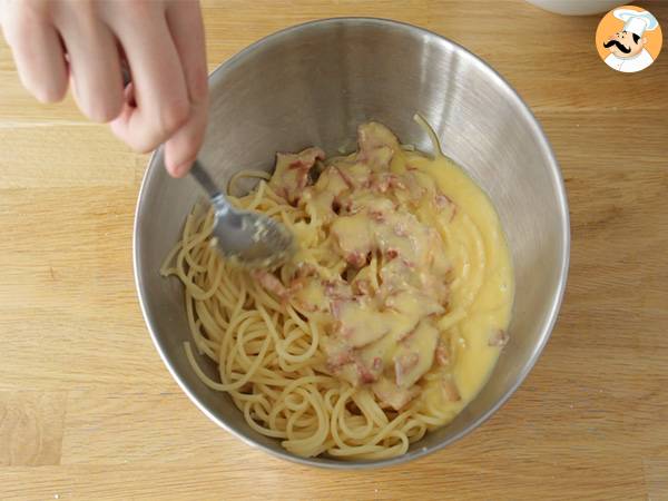 Spaghetti Carbonara, das wahre Rezept! - Zubereitung Schritt 4