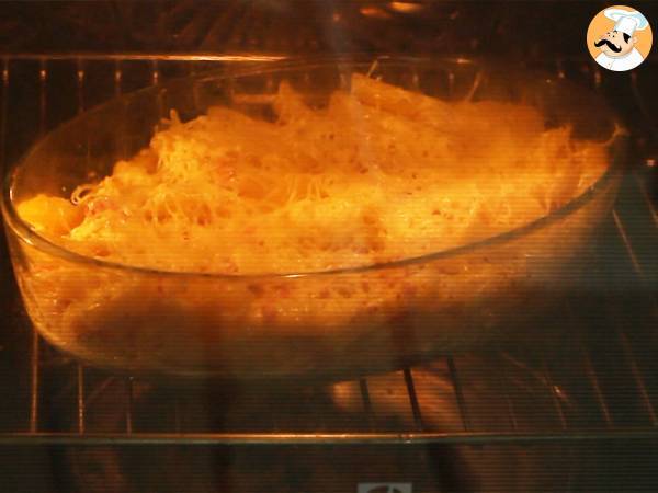 Nudelgratin mit Käse und Schinken - Zubereitung Schritt 4