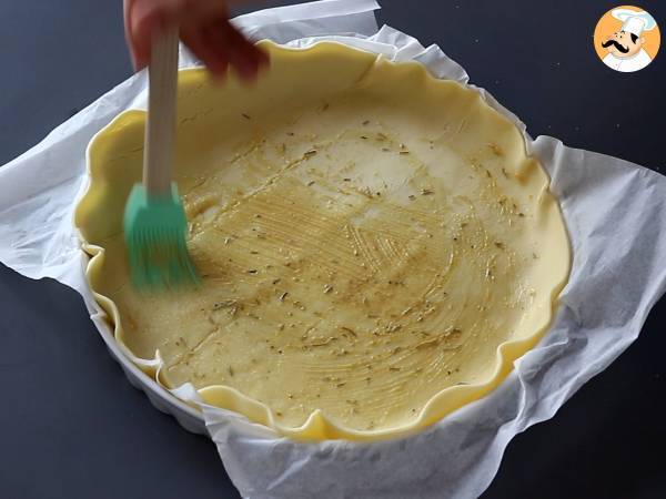Vegetarische Feta-Tomaten-Quiche, perfekt für ein Picknick! - Zubereitung Schritt 3