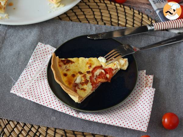 Vegetarische Feta-Tomaten-Quiche, perfekt für ein Picknick! - Zubereitung Schritt 6