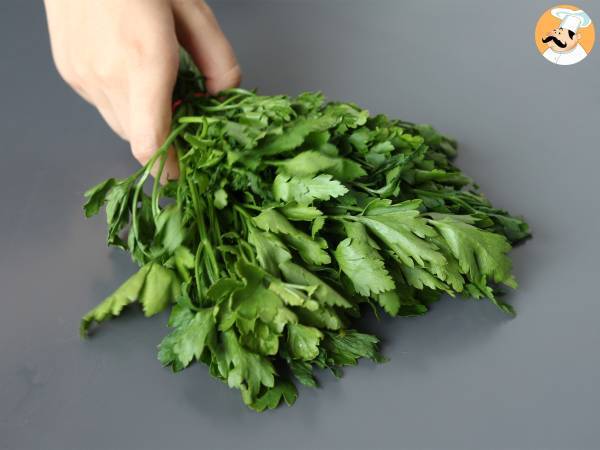 Erdnuss-Petersilien-Pesto - Zubereitung Schritt 1