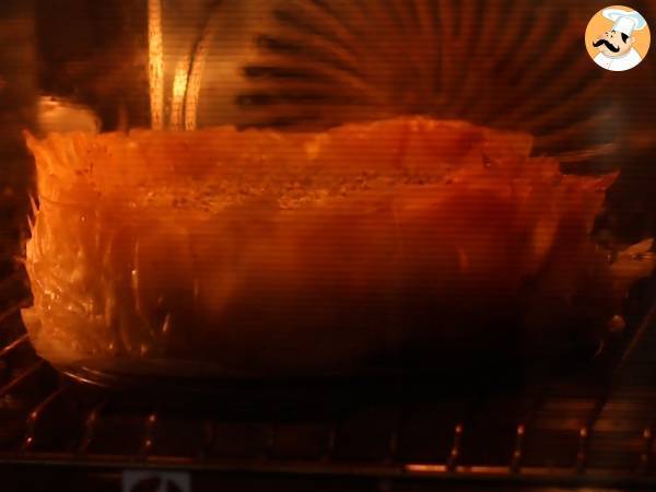 Pistazien-Baklava-Käsekuchen, knusprig und schmelzend - Zubereitung Schritt 10