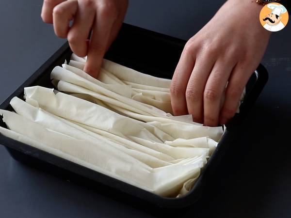 Knisterkuchen, der super knusprige und einfach zuzubereitende Kuchen – Easy Turkish Laz Borek - Zubereitung Schritt 2