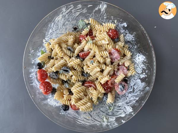 Cremiger Nudelsalat, fertig in weniger als 10 Minuten! - Zubereitung Schritt 2