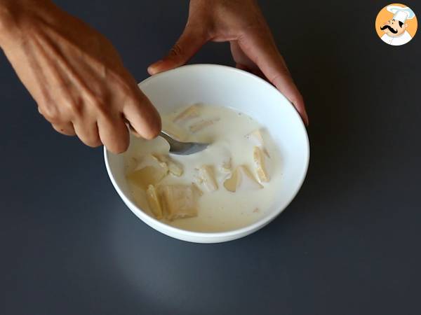 Hausgemachte Raffaello-Schokolade - Zubereitung Schritt 2