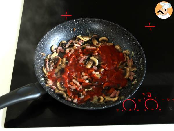 Pasta alla boscaiola, die ideale Vorspeise für Herbst und Winter - Zubereitung Schritt 4