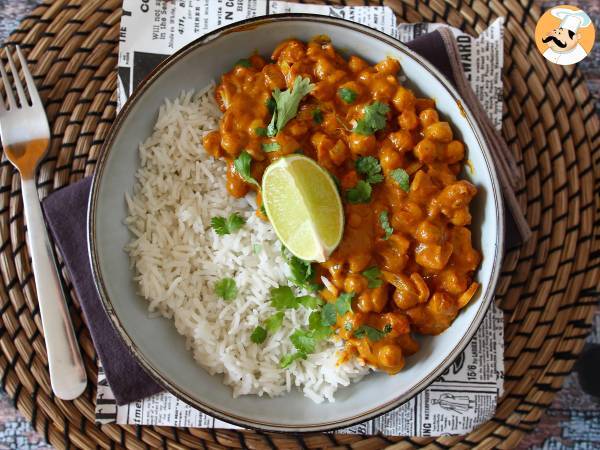 Kichererbsen-Curry, das vegane Super-Gourmet-Rezept - Zubereitung Schritt 4