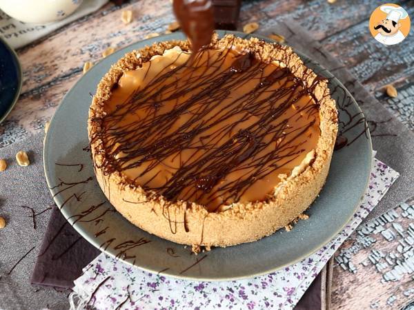 Extra leckerer Snickers Käsekuchen - Zubereitung Schritt 8