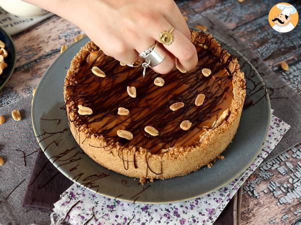 Extra leckerer Snickers Käsekuchen - Zubereitung Schritt 9