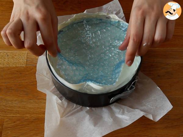 No-Bake-Käsekuchen mit Zitrone und Honig (Tutorial zur Kuchendekoration) - Zubereitung Schritt 5